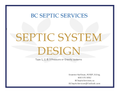 Septic System design to BC Sewage system regulations requirements