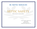 Septic Safety Products to reduce liability