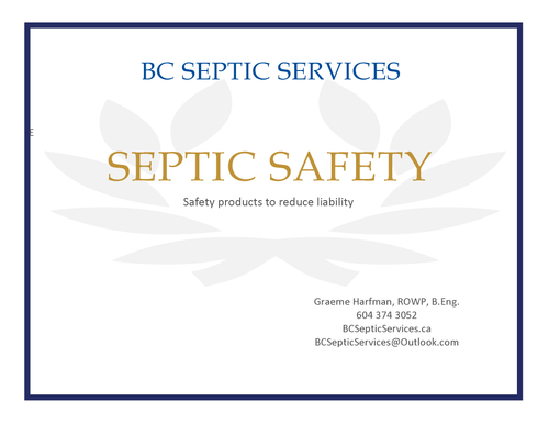 Septic Safety Products to reduce liability