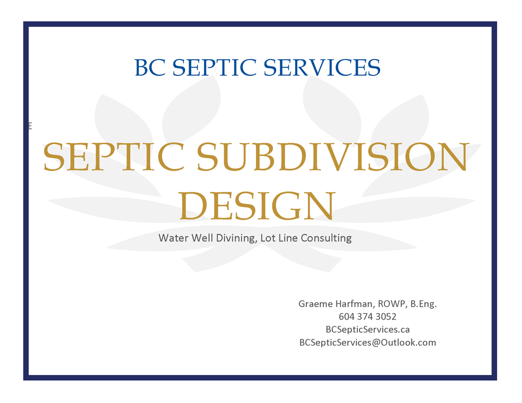 Septic Subdivision design working with surveyors to find the lot lines and place homes and wells to reduce future costs