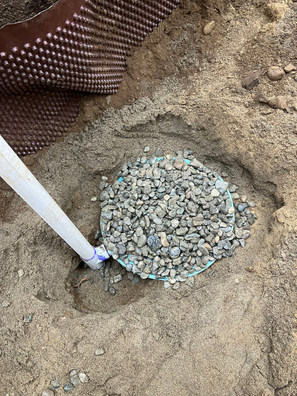 Installing a Pan Lysimeter for collecting effluent samples in a septic drainfield