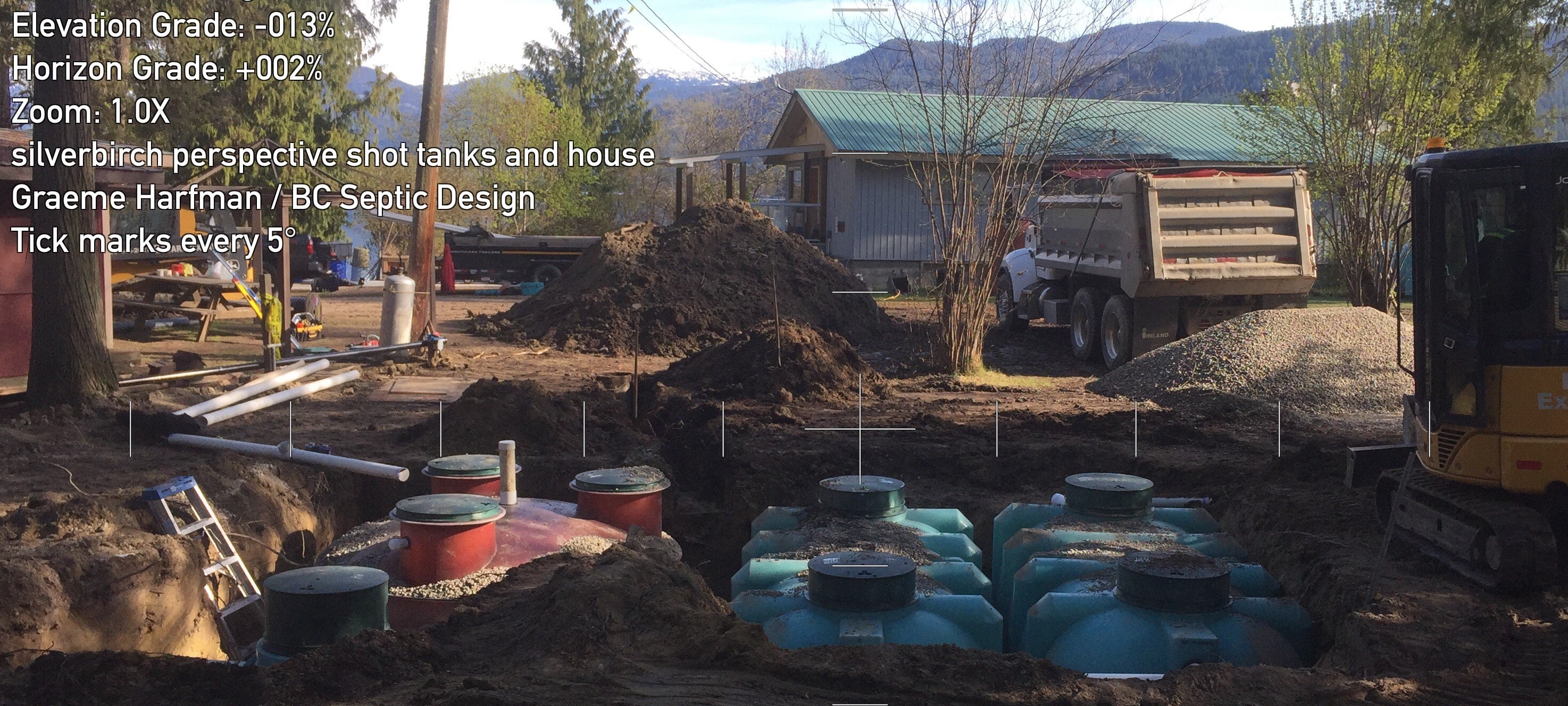 large RV Septic treatment plant install