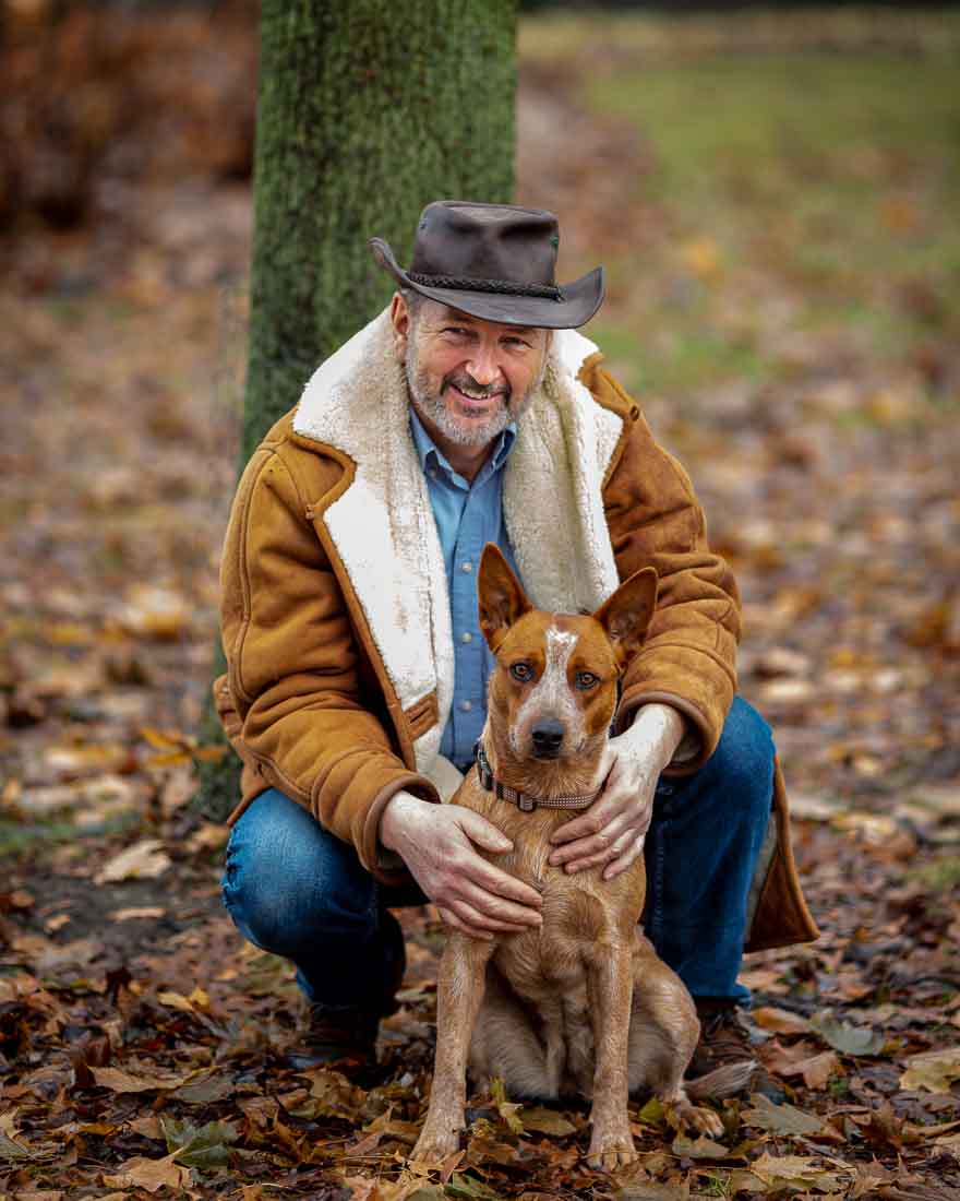 Graeme and Jessie. my dog