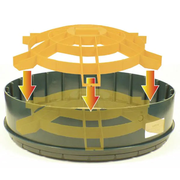 Universal Safety Insert for 24" PVC Ribbed Pipe, HDPE Corrugated